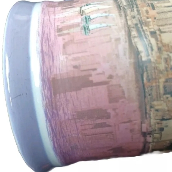 Statue of Liberty Museum Store New York Ceramic Coffee Mug Watercolors Purple - Picture 8 of 8